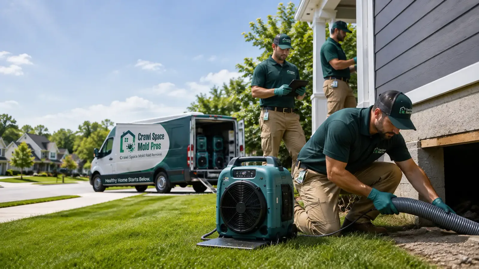Crawl Space Mold Removal in Jamesport, NY